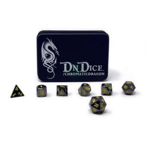 DnDice Dragon Core: Chromatic Yellow Dice Set