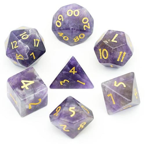 DnDice Legendary Spell Fury: Amethyst Dice Set DnDice Legendary Spell Fury: Amethyst Dice Set