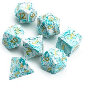DnDice Legendary Spell Fury: Turquoise Dice Set