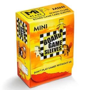 50x Board Game Sleeves - Mini 41 X 63mm Non-Glare