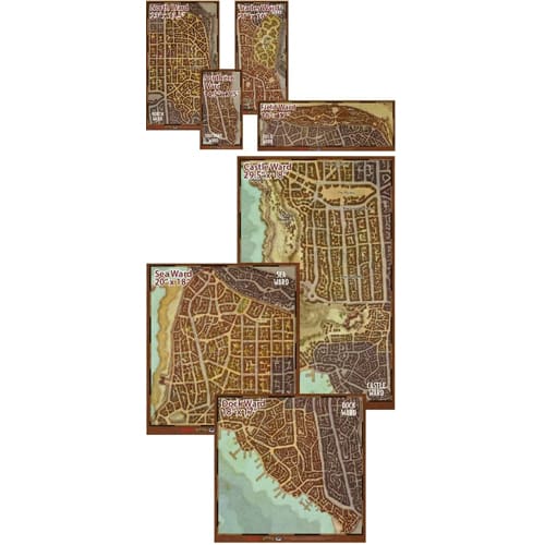 Dungeons &amp; Dragons: Waterdeep Dragon Heist Map Set | Toys | Toy Street UK