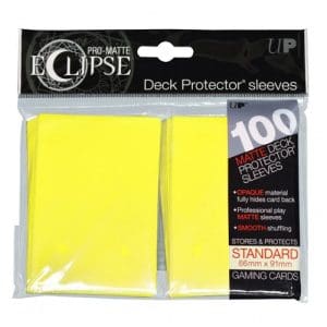 Eclipse Matte Standard Sleeves: Lemon Yellow (100)