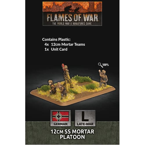 Flames of War: 12cm SS Mortar Platoon (x4 Plastic)