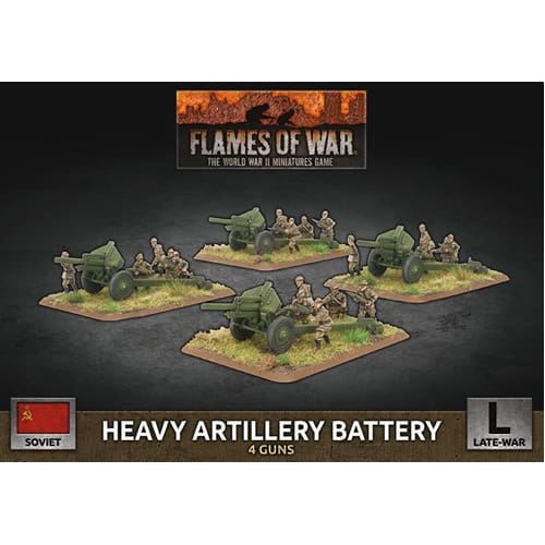 Flames of War: 152mm Artillery Battery (x4 Plastic)