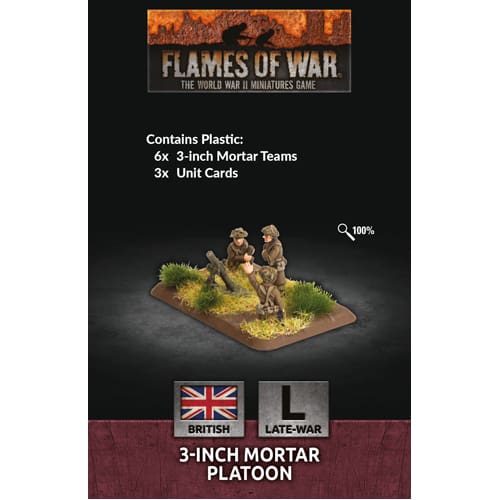 Flames of War: 3-inch Mortar Platoon (x6 Plastic)
