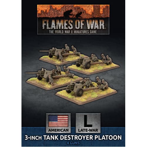 Flames of War: 3 inch Towed Tank Destroyer Platoon (x4)