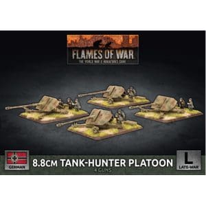 Flames of War: 8.8cm Tank-Hunter Platton (x4 Plastic)