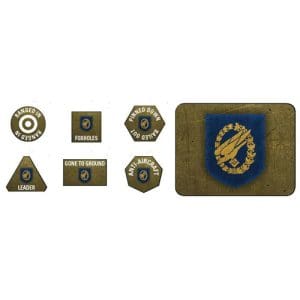 Flames of War: Fallschirmjager Tokens (x20) & Objectives (x2)