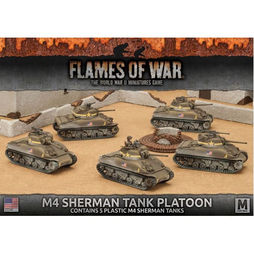 Flames of War: M4 Sherman Tank Platoon