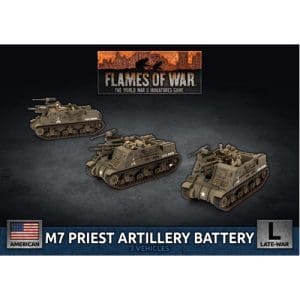 Flames of War: M7 Priest Artillery Battery (x3 Plastic)