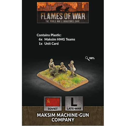Flames of War: Maksim Machine-Gun Company (Plastic)