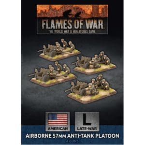 Flames of War: Parachute 57mm Anti-Tank Platoon (Plastic)