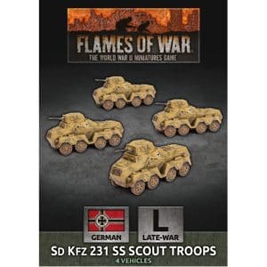 Flames of War: Sd Kfz 231 SS Scout Troop (x4)