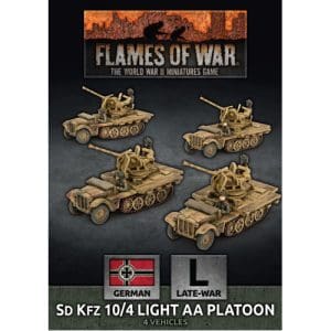 Flames of War: SdKfz 10/4 Light AA Platoon (x4 Plastic)