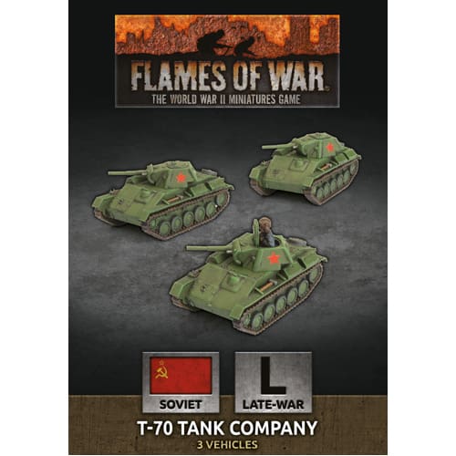 Flames of War: T-70 Tank Company (x3 Plastic)