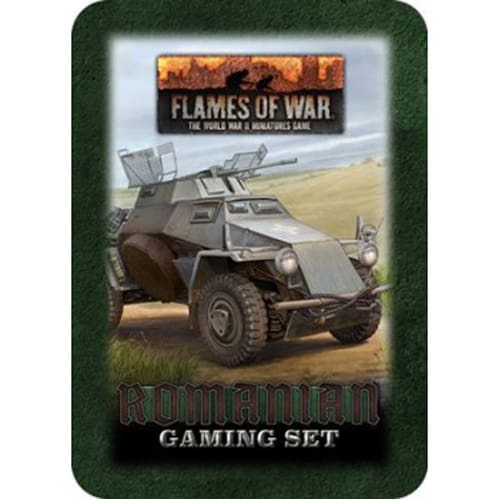 Flames of War:Romanian Gaming Set (x20 Tokens, x2 Objectives, x16 Dice)