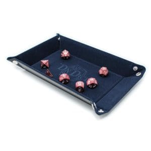 Folding Dice Tray - Felt Folding Tray, Dark Blue