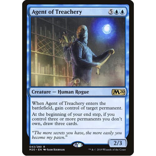 MTG: Single Card - Core Set 2020: Agent of Treachery (Pack to Sleeve) MTG: Single Card - Core Set 2020: Agent of Treachery (Pack to Sleeve)