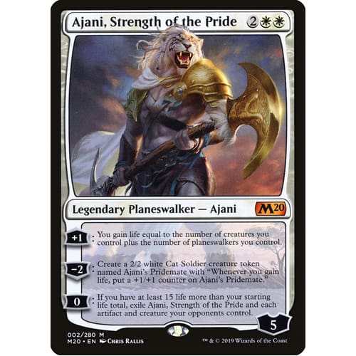 MTG: Single Card - Core Set 2020: Ajani, Strength of the Pride (Pack to Sleeve) MTG: Single Card - Core Set 2020: Ajani, Strength of the Pride (Pack to Sleeve)