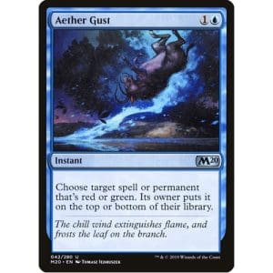 Magic: the Gathering - Single Card - Core Set 2020: Foil Aether Gust (Pack to Sleeve)