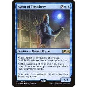 Magic: the Gathering - Single Card - Core Set 2020: Foil Agent of Treachery (Pack to Sleeve)