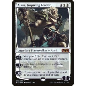 Magic: the Gathering - Single Card - Core Set 2020: Foil Ajani, Inspiring Leader (Pack to Sleeve)