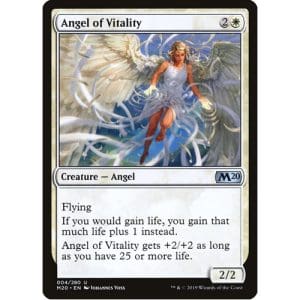 Magic: the Gathering - Single Card - Core Set 2020: Foil Angel of Vitality (Pack to Sleeve)