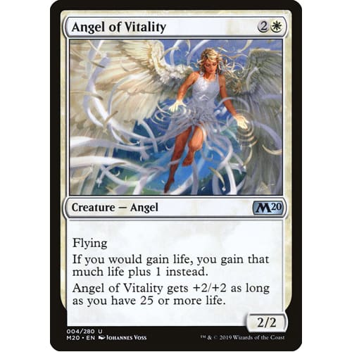 MTG: Single Card - Core Set 2020: Foil Angel of Vitality (Pack to Sleeve) MTG: Single Card - Core Set 2020: Foil Angel of Vitality (Pack to Sleeve)