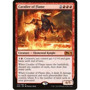 Magic: the Gathering - Single Card - Core Set 2020: Foil Cavalier of Flame (Pack to Sleeve)