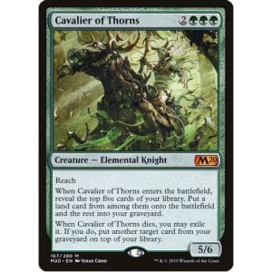 Magic: the Gathering - Single Card - Core Set 2020: Foil Cavalier of Thorns (Pack to Sleeve)