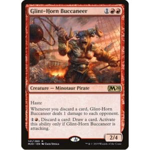 Magic: the Gathering - Single Card - Core Set 2020: Foil Glint-Horn Buccaneer (Pack to Sleeve)