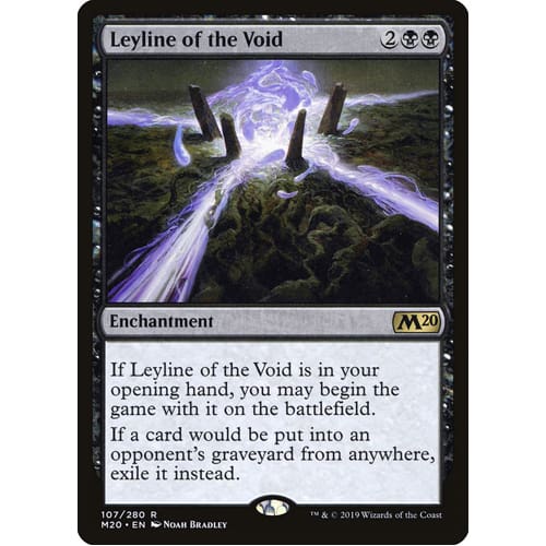 MTG: Single Card - Core Set 2020: Foil Leyline of the Void (Pack to Sleeve) MTG: Single Card - Core Set 2020: Foil Leyline of the Void (Pack to Sleeve)