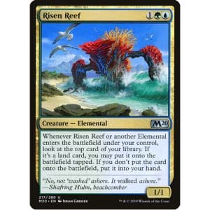 Magic: the Gathering - Single Card - Core Set 2020: Foil Risen Reef (Pack to Sleeve)