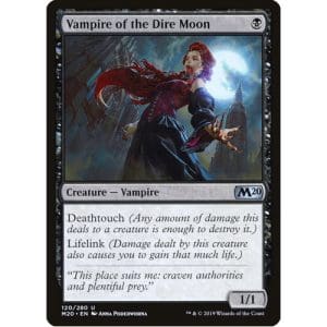 Magic: the Gathering - Single Card - Core Set 2020: Foil Vampire of the Dire Moon (Pack to Sleeve)