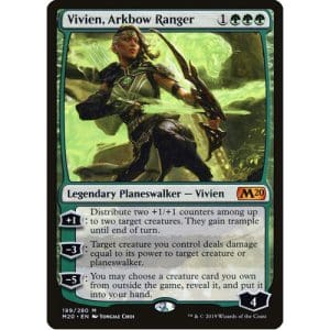 Magic: the Gathering - Single Card - Core Set 2020: Foil Vivien, Arkbow Ranger (Pack to Sleeve)