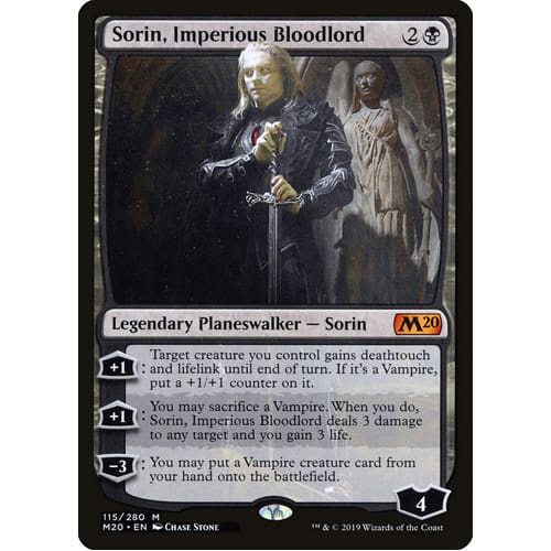 MTG: Single Card - Core Set 2020: Sorin, Imperious Bloodlord (Pack to Sleeve) MTG: Single Card - Core Set 2020: Sorin, Imperious Bloodlord (Pack to Sleeve)