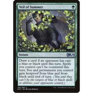 Magic: the Gathering - Single Card - Core Set 2020: Veil of Summer (Pack to Sleeve)