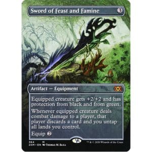 Magic: the Gathering - Single Card - Double Masters: Borderless Sword of Feast and Famine (Pack to Sleeve)