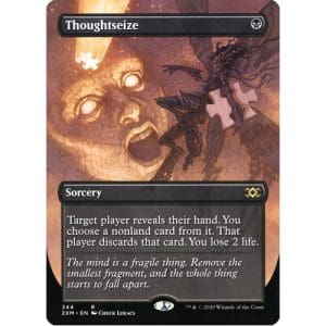Magic: the Gathering - Single Card - Double Masters: Borderless Thoughtseize (Pack to Sleeve)