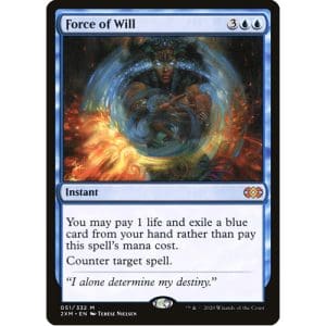 Magic: the Gathering - Single Card - Double Masters: Foil Force of Will (Pack to Sleeve)