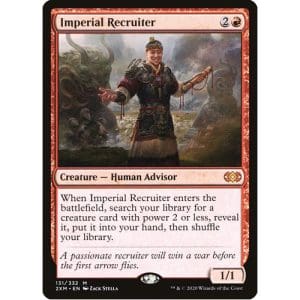 Magic: the Gathering - Single Card - Double Masters: Foil Imperial Recruiter (Pack to Sleeve)