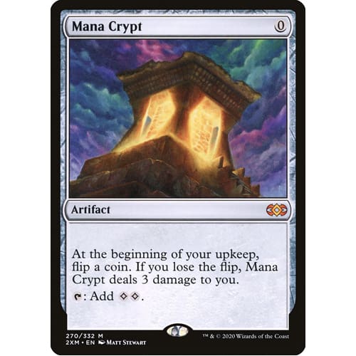 MTG: Single Card - Double Masters: Foil Mana Crypt (Pack to Sleeve) MTG: Single Card - Double Masters: Foil Mana Crypt (Pack to Sleeve)