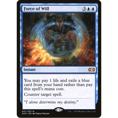 MTG: Single Card - Double Masters: Force of Will (Pack to Sleeve) MTG: Single Card - Double Masters: Force of Will (Pack to Sleeve)