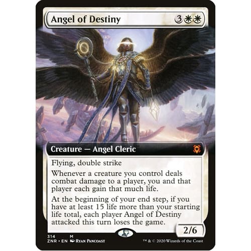 MTG: Single Card - Zendikar Rising: Alternate Art Foil Angel of Destiny (Pack to Sleeve) MTG: Single Card - Zendikar Rising: Alternate Art Foil Angel of Destiny (Pack to Sleeve)