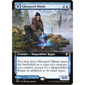 Magic: the Gathering - Single Card - Zendikar Rising: Alternate Art Foil Glasspool Mimic // Glasspool Shore (Pack to Sleeve)