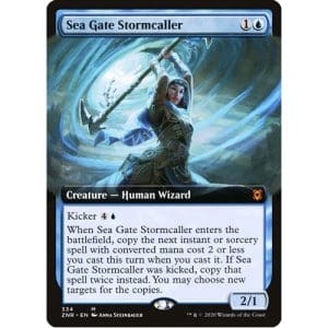 Magic: the Gathering - Single Card - Zendikar Rising: Alternate Art Foil Sea Gate Stormcaller (Pack to Sleeve)