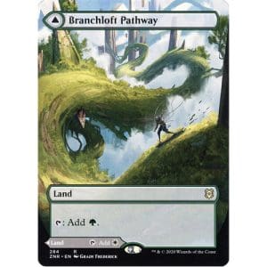 Magic: the Gathering - Single Card - Zendikar Rising: Borderless Foil Branchloft Pathway // Boulderloft Pathway (Pack to Sleeve)