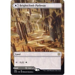 Magic: the Gathering - Single Card - Zendikar Rising: Borderless Foil Brightclimb Pathway // Grimclimb Pathway (Pack to Sleeve)