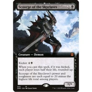 Magic: the Gathering - Single Card - Zendikar Rising: Extended Art Scourge of the Skyclaves (Pack to Sleeve)
