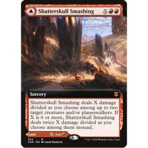 Magic: the Gathering - Single Card - Zendikar Rising: Extended Art Shatterskull Smashing // Shatterskull, the Hammer Pass (Pack to Sleeve)